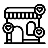 Local shop receiving love and support from community members vector
