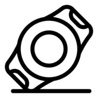Smart watch lying on flat surface showing blank screen vector