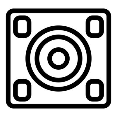 Action camera icon showing recording button and lens
