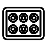 Sound system showing six speakers playing loud music vector