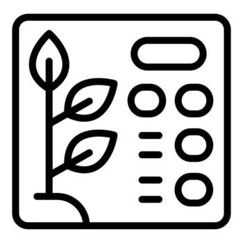 Growing plant with data chart representing sustainable growth and eco friendly practices vector