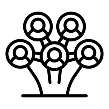 People connecting and sharing information in a network vector