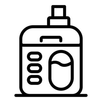 Washing machine showing water level and control buttons icon vector