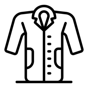 Lab coat protecting scientist in laboratory research setting vector