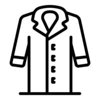 Doctor lab coat protecting from virus and bacteria vector