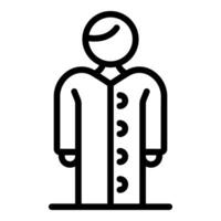 Scientist wearing lab coat conducting research in laboratory vector