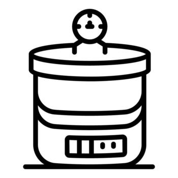 moderno multi Horno con Temporizador mostrando Cocinando hora vector