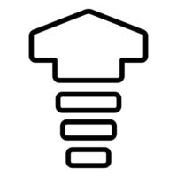 Sales funnel icon representing converting leads into customers vector
