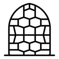 Igloo building with ice bricks showing arctic construction techniques vector