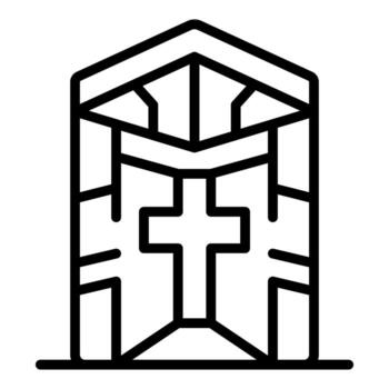 medieval cruzado Caballero casco con cruzar proteger cara vector