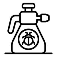 Spray bottle for killing insects and bugs, pest control vector