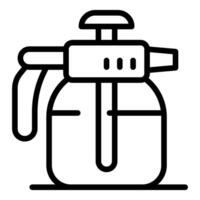 Manual pump sprayer for gardening and cleaning providing effective coverage vector