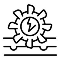 Hydroelectric power generation with water turbine converting energy vector