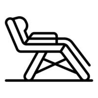 Comfortable recliner chair inviting relaxation and rest vector