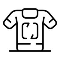 T shirt showing augmented reality experience starting vector