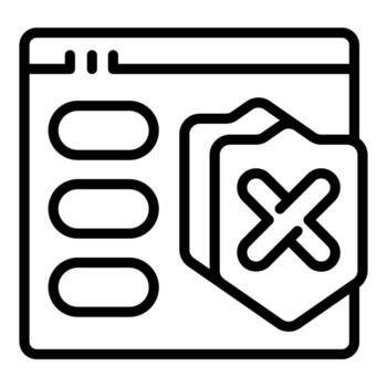 Web security failure showing vulnerability and internet threat vector