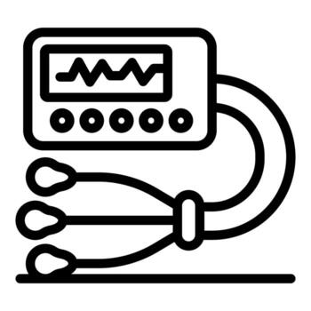 corazón Velocidad monitor demostración legumbres Velocidad con sensores y mostrando datos vector