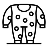 Cute baby clothes with dots showing fashion and comfort for infants vector