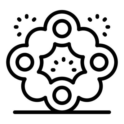 Flower shaped hand spinner rotating and generating sparks