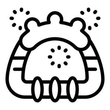 Futuristic robot celebrating with fireworks displaying on top vector