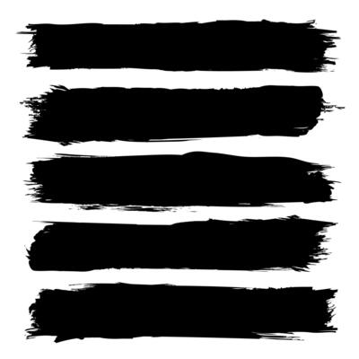 Set of brush stroke