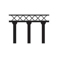 Rail tower Bridge icon vector