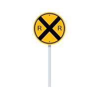 Train sign railway symbol vector