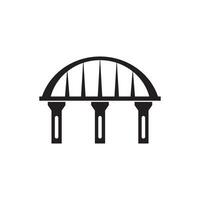 Curved Bridge icon vector