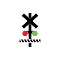 Train sign shilhouette railway symbol vector