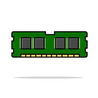 Computer RAM Memory Module vector