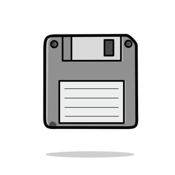 retro flexible disco salvar icono vector