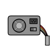 Computer Power Supply Unit Component vector