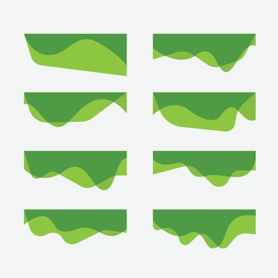 Collection of dividers shape templates. Curve Lines, Wave Collection of Abstract Design Element. Modern separator header for website and app.