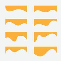 Collection of dividers shape templates. Curve Lines, Wave Collection of Abstract Design Element. illustration vector