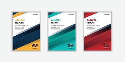 Modern folding ribbon theme book cover template in gradient color. A4 size book cover template for annual report magazine booklet proposal portfolio brochure vector