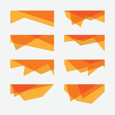 Collection of dividers shape templates. Curve Lines, Wave Collection of Abstract Design Element. Modern separator header