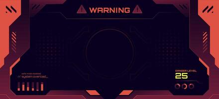 Red Code Warning Alert Background vector
