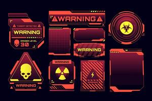 Red Code Biohazard Warning Sign vector