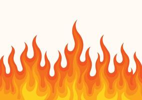 Fiery Flames on backround vector