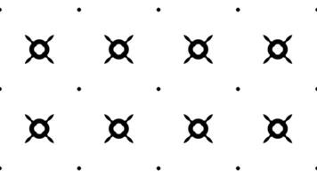Abstract kaleidoscope black and white oriental ornaments animation background. decorative frame. video