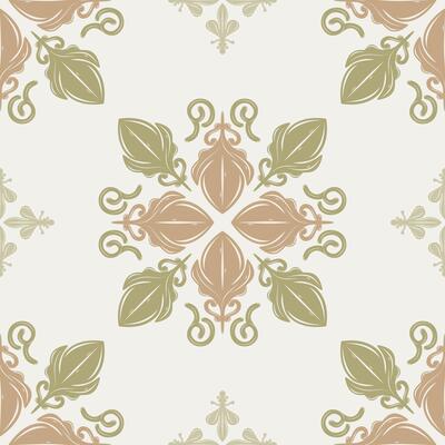 Elegant traditional Thai floral seamless pattern featuring lotus bud motifs. symmetrical monogram ornamental suitable for textile prints, wallpaper, packaging, spa branding, luxury product packaging