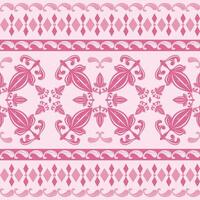 Traditional antique touch pink color scheme gives it a soft feminine luxurious aesthetic. Classy Flourish Rococo Baroque ornament detailed of medieval style for expensive decor textiles carpet garment vector