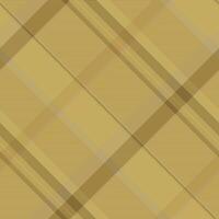 Beautiful plaid textile background, slim texture seamless . Artwork fabric tartan pattern check in amber and yellow colors. vector