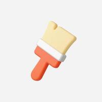 A colorful ice cream popsicle with a fun and playful design. vector