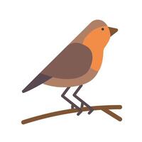 Robin Icon. Bird, Fly, sky. Icon for web and apps. Stock Illustration vector