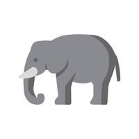 elephant icon. flat, sign for web and apps. stock illustration vector
