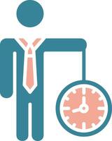 Businessman Simplified Icon Fragment vector