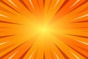 Yellow and orange sunburst graphic vector
