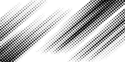 big dots halftone black and white wavy gradient background vector