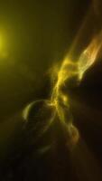 Abstract pattern of golden waves with soft glow of energy flow video